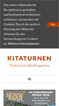 Mobile Screenshot of kita-turnen.de